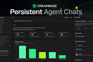 Upgraded Data Agent Chats in Dreambase to analyze all your data from Supabase, Stripe, Posthog…