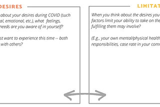 How to navigate your desires during COVID-19