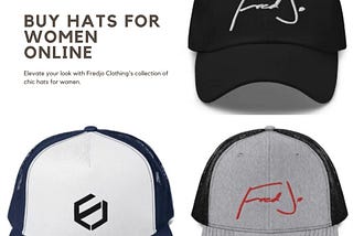 Buy Hats for Women Online: Fredjo Clothing