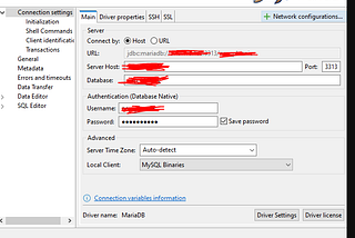 From Debug page to Database access