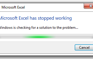 Why does Excel crash all the time?