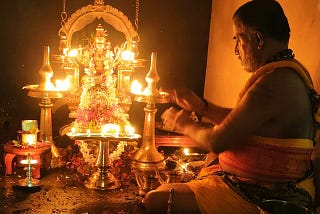 Beautiful Rituals in Kerala @ Kerala Hindu Temple — INDIA