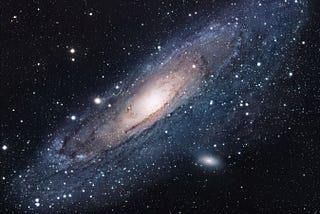 Andromeda and the Milky Way, two galaxies on a collision course