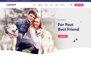 Petzen Theme — WordPress Theme for Pet Care Service & Pet Shop