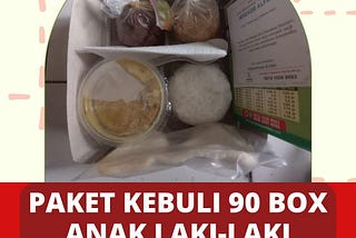 Paket aqiqah kebuli anak laki-laki 90 box