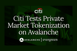 Citi, Avalanche Evergreen Subnet ‘Spruce’ ile Özel Piyasalarda Tokenizasyonun Faydalarını Test…