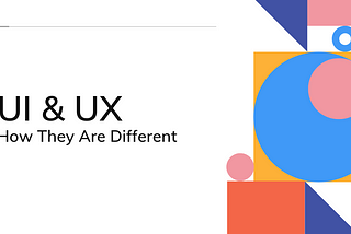 UI & UX are not the same