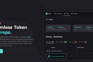 Dropr.fun, quick pool setups and easy airdrops.