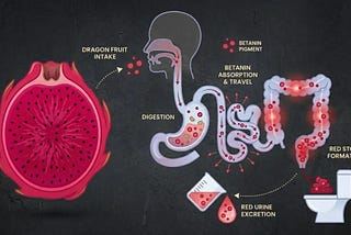 Why can eating dragon fruit cause red-colored urine?