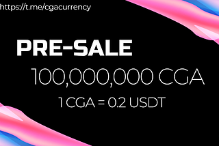 CGA PRESALE IS LIVE🚀