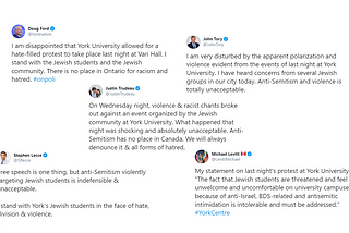 Debunking Lies About The York University Protest