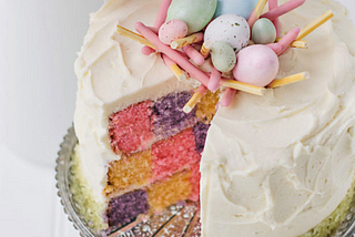 Elegant Spring Checkerboard CakeSource