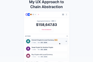 My UX Approach to Chain Abstraction