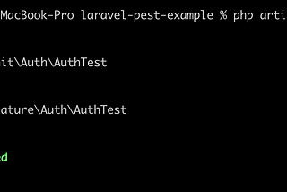 Laravel with PEST TEST framework (include examples)