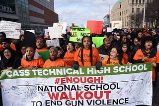 #Enough: Students “walkout” to protest gun violence in the U.S.