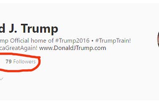 Donald Trump is Following Me