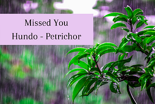 Missed You — Hundo “Petrichor”