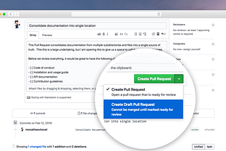 A Short Introduction to Draft Pull Requests