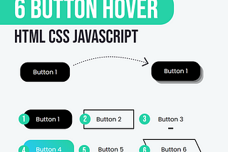 How to create 6 hover effects to buttons only with html and CSS