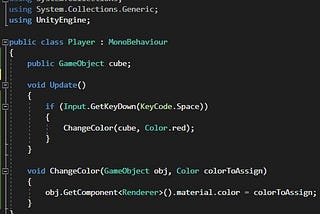 Working With Method Parameters in Unity3D