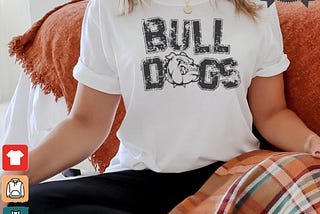 Preppy Bulldog mascot T shirt