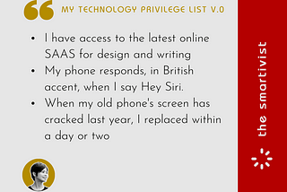 What if we would see tech through the lens of privilege?