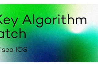 SSH Key Algorithm Mismatch between MacOS & Cisco IOS