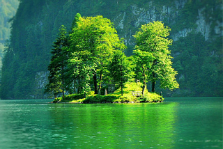 Green Tree Island, Konigssee, Germany