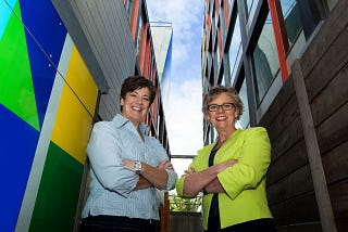 Meet the remarkable leadership mentors — Christine Burns and Elizabeth Pritchard.