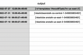 Python script to get S3 bucket name and creation date