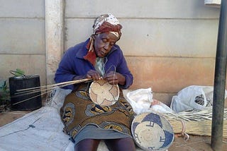 A picture of my grandmother making ingcebethu
