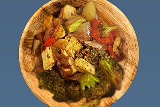 tofu vegan vegetable salad recipe