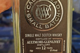 Scotch Whisky Review: Aultmore-Glenlivet 2006 Cadenhead Cask Strength 12 Year Old / 57.4%
