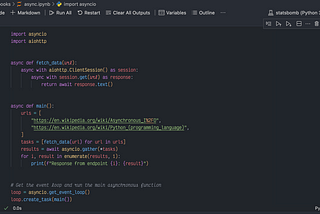 Running Asynchronous Code in Jupyter Notebooks: Managing Event Loops