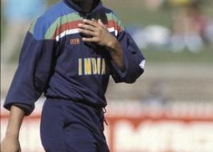 Sachin Tendulkar in the classic 1992 jersey
