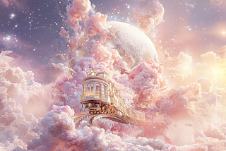Oriental express traveling in the galaxy