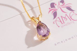 Natural Amethyst Jewelry crafted by AME Jewellery