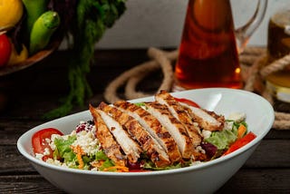 Basil Grilled Chicken Salad