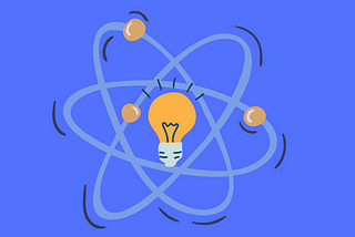 Shining Lightbulb in the middle of an Atom