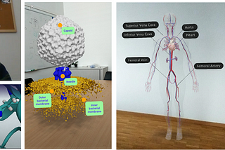 Chemistry and Biology Education Using Commodity Web Augmented Reality -in any device!