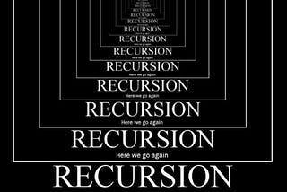 recursion ! => recursion(
