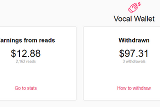 How Can You Earn $97 In 1 Month By Writing At Vocal?