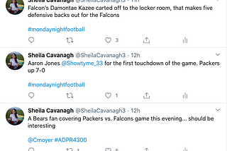 Live Tweeting Packers vs. Falcons Game
