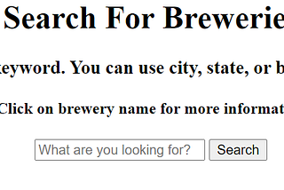 Find Breweries App