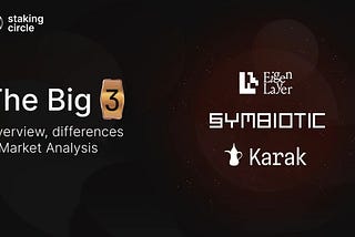 The Big 3: EigenLayer, Symbiotic, and Karak — Overview, Differences & Market Analysis