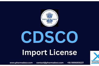 CDSCO Import License India Cover Image