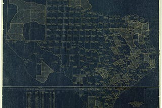 Map of Defunct and Ghost Counties in Texas