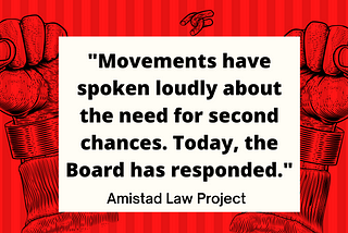 Amistad Law Project’s Statement on December 2020 Board of Pardons Hearings