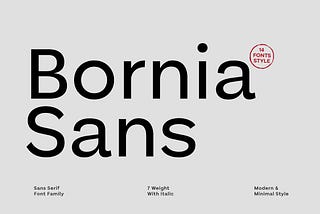 Introducing Bornia Sans Font Family: A Modern Typeface for Your Projects