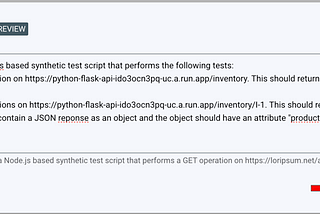 Using Gemini to help write Synthetic Monitoring tests in Google Cloud